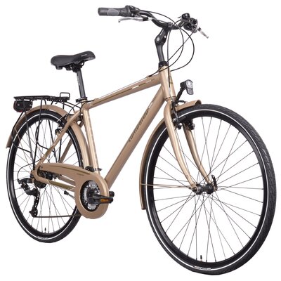 Rower trekkingowy LOMBARDO Mirafiori 270 M17 28 cali męski Brązowo-czarny mat