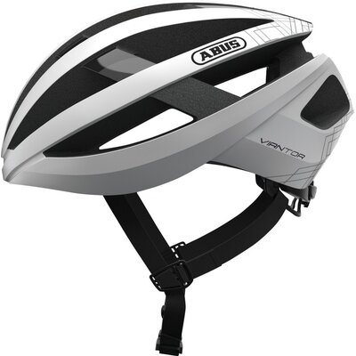 Kask rowerowy ABUS Viantor Biało-szary Szosowy (rozmiar L)