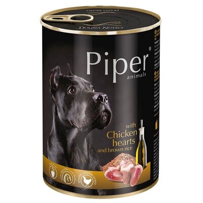 Karma dla psa PIPER Animals z sercami kurczaka i brązowym ryżem 400 g