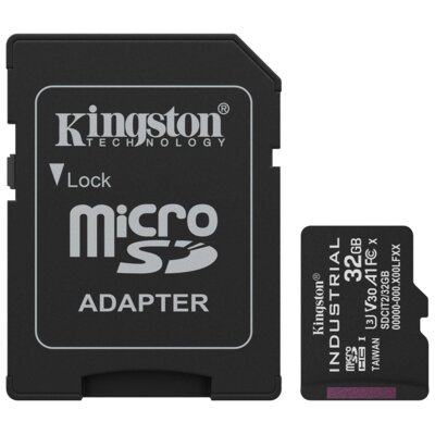 Karta pamięci KINGSTON Industrial microSDHC 32GB + Adapter