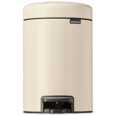 Kosz na śmieci z pedałem BRABANTIA 149887 NewIcon uszczelka przeciwzapachowa, malowany proszkowo 3L Beżowy