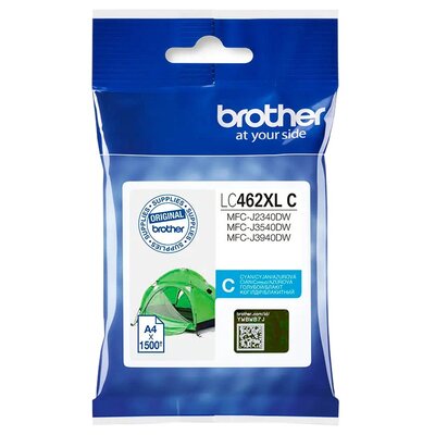 Tusz BROTHER Błękitny 16.6 ml LC-462XLC