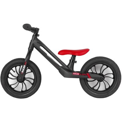 Rowerek biegowy QPLAY Racer Czarno-czerwony