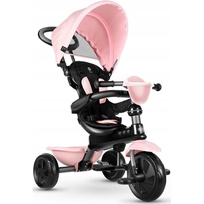 Trójkołowiec QPLAY Cosy Wolne koło, Opony EVA Różowy