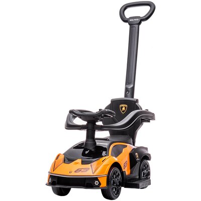 Jeździk MILLY MALLY Lamborghini Essenza SC V12 Pomarańczowy rączka