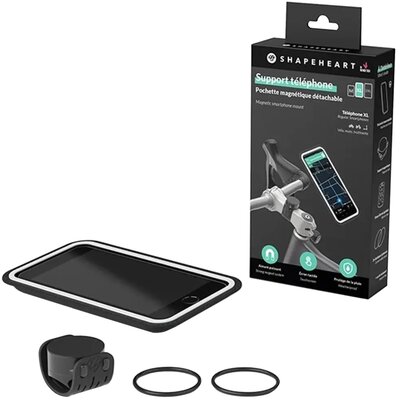 Uchwyt na telefon do roweru SHAPEHEART V2 XXL Czarny