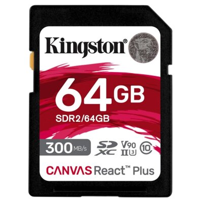 Karta pamięci KINGSTON Canvas React Plus SDXC 64GB