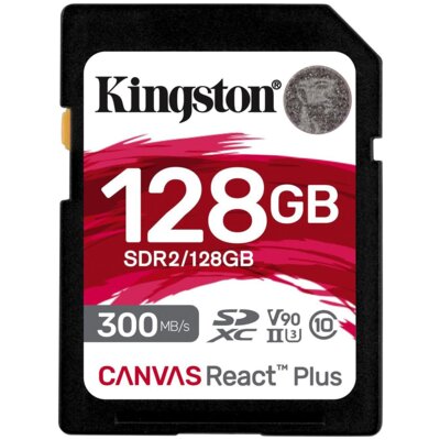 Karta pamięci KINGSTON Canvas React Plus SDXC 128GB