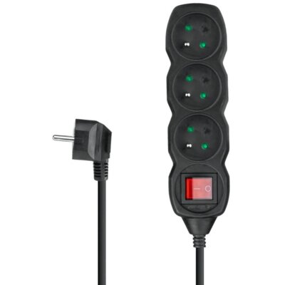 Przedłużacz DPM PP16 3 m Czarny