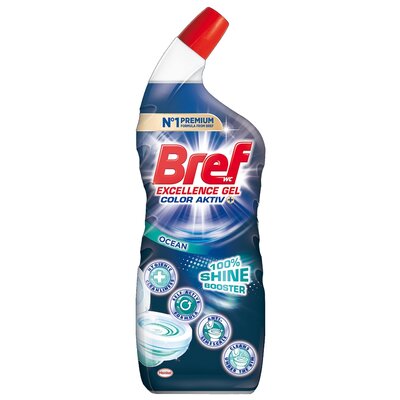 Фото - Засіб для ванн і туалету Bref Żel do czyszczenia toalety  Color Aktiv Gel Ocean 700 ml 