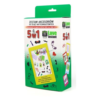 Zestaw akcesoriów LOVEINSTANT 5w1 do FujiFilm Instax Mini
