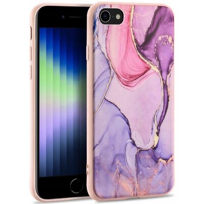 Etui TECH-PROTECT Marble 2 do Apple iPhone 7/8 SE 2020 SE 2022 Różowy
