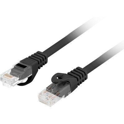 Kabel RJ-45 - RJ-45 LANBERG PCU6-10CU-0100-BK 1 m