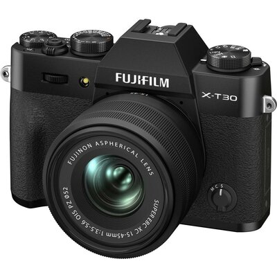 Aparat bezlusterkowy FUJIFILM X-T30 II + Obiektyw XC15-45 mm f/3.5-5.6 OIS PZ Czarny, 26.1Mpix, UHD 4K 30