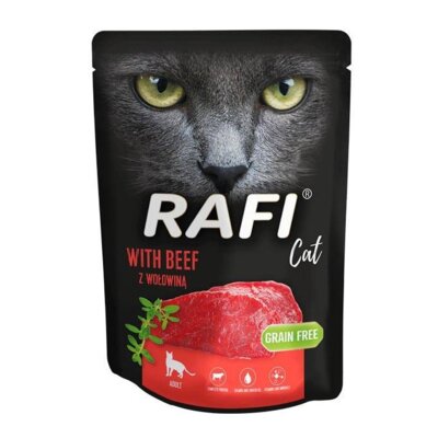 Karma dla kota RAFI Cat z wołowiną 300 g