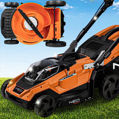Kosiarka akumulatorowa NEO TOOLS 04-611 45 cm, 18V, silnik bezszczotkowy, kosz 50L, bez akumulatora