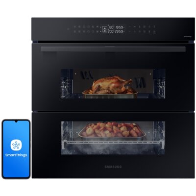 Piekarnik SAMSUNG NV7B4345VAK U2 Dual Cook Flex Elektryczny parowy Czarny A+