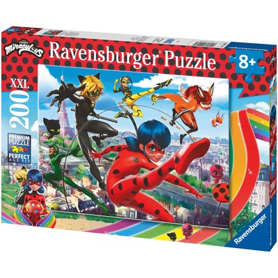 Puzzle RAVENSBURGER Miraculum Biedronka i Czarny kot 12998 (200 elementów)