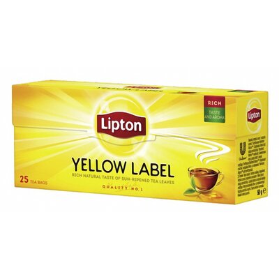 Herbata LIPTON Yellow Label Czarna (25 sztuk)