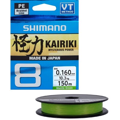 Plecionka SHIMANO Kairiki 8 0.16 mm / 150 m Zielony