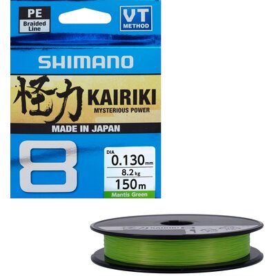 Plecionka SHIMANO Kairiki 8 0.13 mm / 150 m Zielony