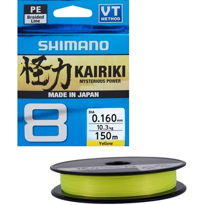 Plecionka SHIMANO Kairiki 8 0.16 mm / 150 m Żółty