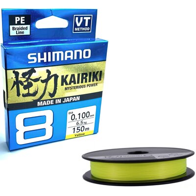 Plecionka SHIMANO Kairiki 8 0.10 mm / 150 m Żółty
