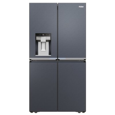 Lodówka HAIER HCR7918EIMB Cube Series 7 Absolute Ice Side by Side No frost 177.5cm Szczotkowana czerń Kostkarka Podajnik wody