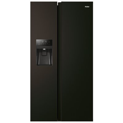 Lodówka HAIER HSR5918DIPB Side by Side 177.5cm Kostkarka Dystrybutor wody Czarna