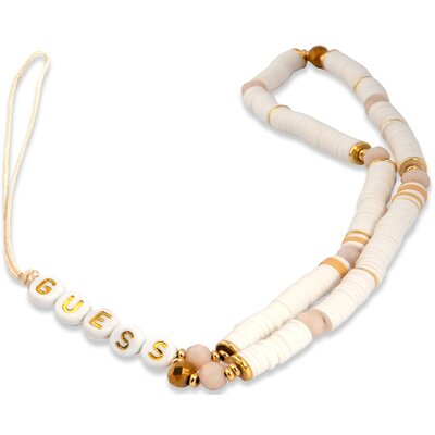 Zawieszka do telefonu GUESS Heishi Beads Biały