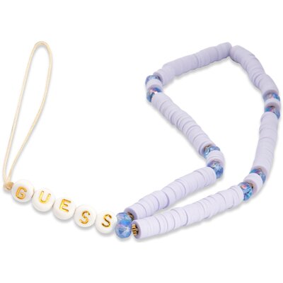 Zawieszka do telefonu GUESS Heishi Beads Fioletowy
