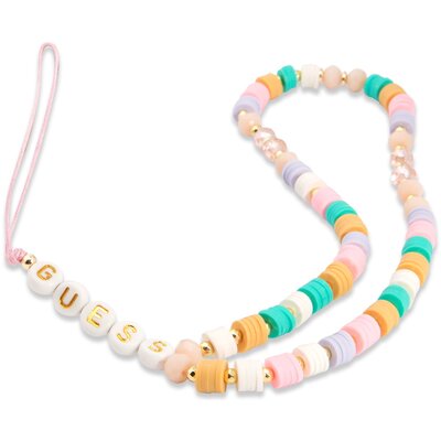 Zawieszka do telefonu GUESS Heishi Beads Różowy