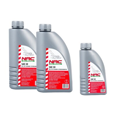 Zestaw olejów do kosiarek NAC SAE 30 2600 ml
