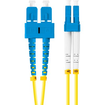 Фото - Інше для комп'ютера Lanberg Kabel SC/UPC - LC/UPC  5 m FO-SULU-SD11-0050-YE 