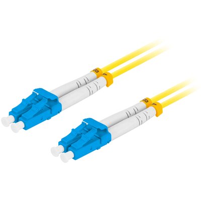 Kabel patchcord LANBERG FO-LULU-SD11-0010-YE 1 m