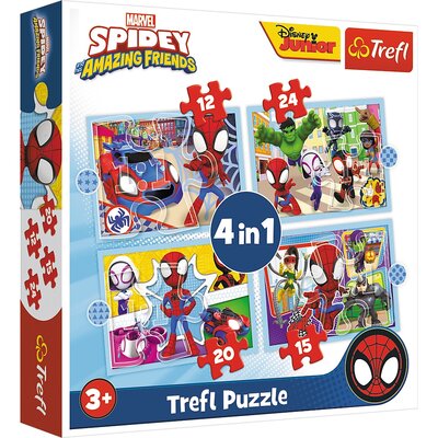 Puzzle TREFL Marvel Spider-Man Ekipa Spiday'a 34611 (71 elementów)