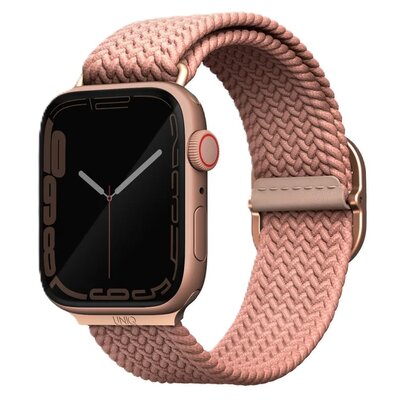 Pasek UNIQ Aspen do Apple Watch 1/2/3/4/5/6/7/8/9/SE do koperty 42/44/45mm Różowy