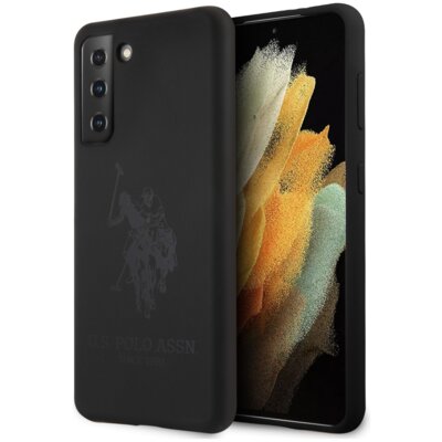 Etui US POLO ASSN Silicone On Tone do Samsung Galaxy S21 Czarny