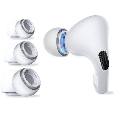 Zdjęcia - Akcesoria do urządzeń przenośnych Tech-Protect Nakładki na słuchawki  Ear Tips do Apple Airpods Pro 1/2 Biały 
