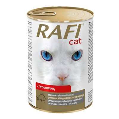 Karma dla kota RAFI Cat z wołowiną 415 g