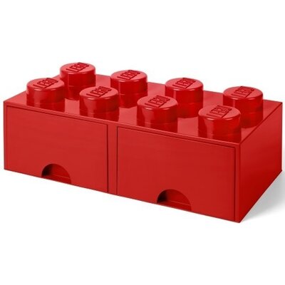 Фото - Інші іграшки Lego Pojemnik na  z szufladkami Brick 8 Czerwony 40061730 