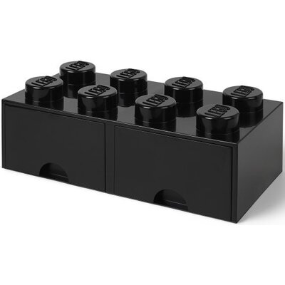 Фото - Конструктор Lego Pojemnik na  z szufladkami Brick 8 Czarny 40061733 