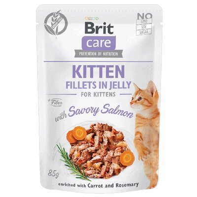 Karma dla kota BRIT Care z łososiem w galarecie 85 g