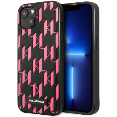 Etui KARL LAGERFELD Monogram Plaque do Apple iPhone 13 Mini Różowy