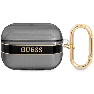 Etui na słuchawki GUESS Strap Collection do Apple AirPods Pro Czarny