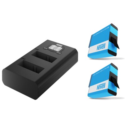 Ładowarka dwukanałowa Newell DL-USB-C + 2 akumulatory SPJB1B do GoPro Hero 8