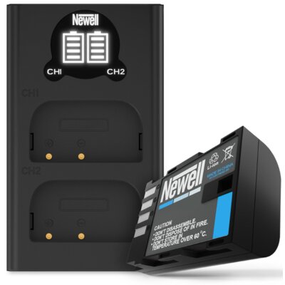 Ładowarka dwukanałowa NEWELL DL-USB-C + akumulator LP-E17 do Canon