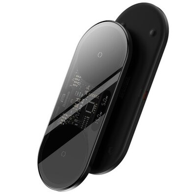 Ładowarka indukcyjna BASEUS QI LED 2in1 15W Czarny