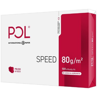 Papier do drukarki POLSPEED A4 80g 5 x 500 arkuszy