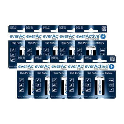Bateria 6LR61 EVERACTIVE (10 szt.)